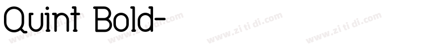 Quint Bold字体转换